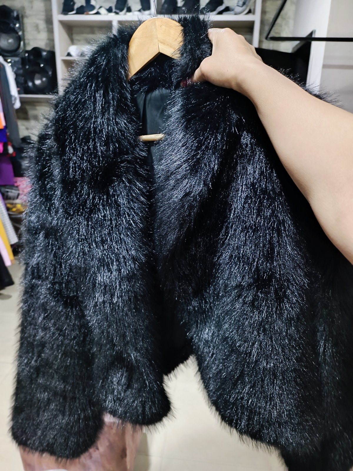 ABRIGO PELUCHE FELPUDO DAMA