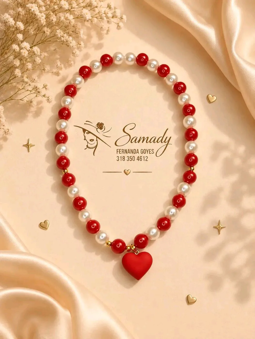 Collar Resortado Corazón