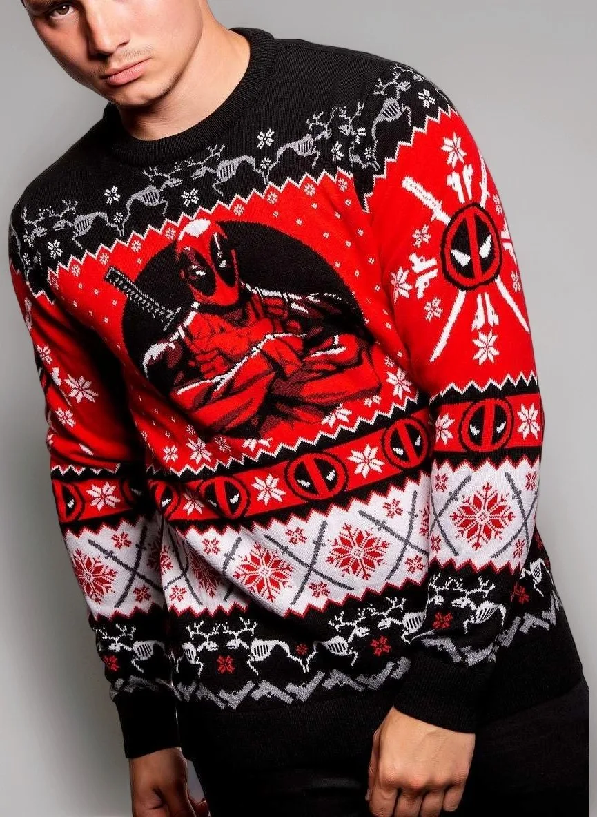 Buso Navideño Deadpool Negro