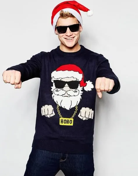 Buso Navideño Papá Noel Negro