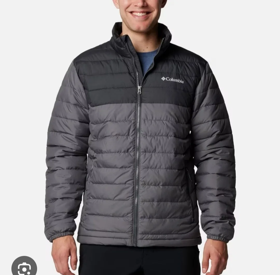 Chaqueta Columbia Gris con Negro Hombre
