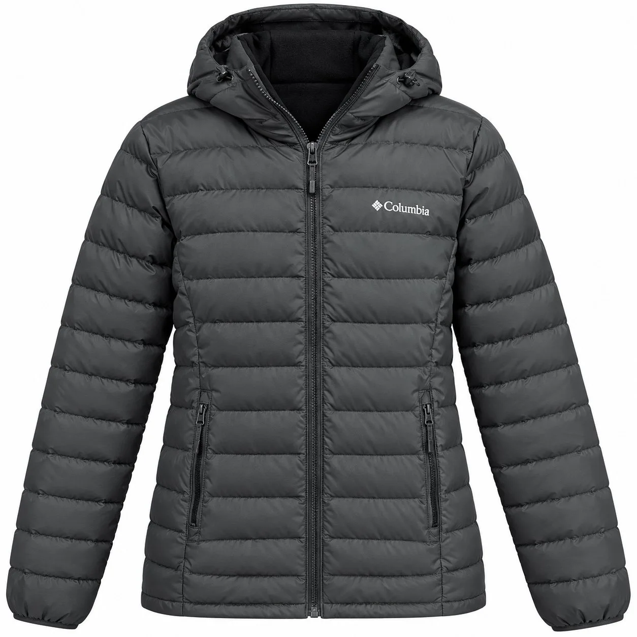 Chaqueta Columbia Gris con Capota Hombre