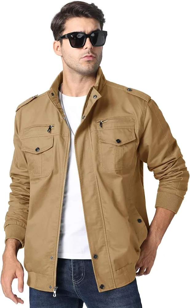 Chaqueta Drill Mostaza Hombre