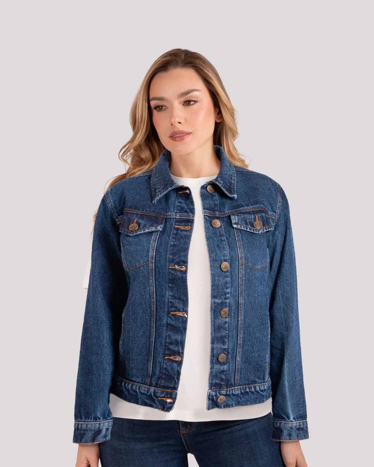 Chaqueta Jean Azul Dama