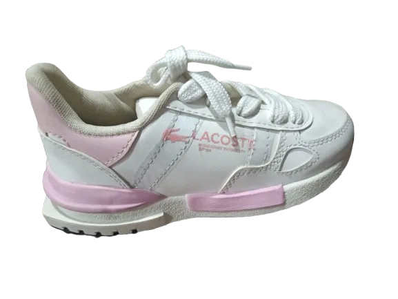 Zapato Lacoste Blanco con Rosa