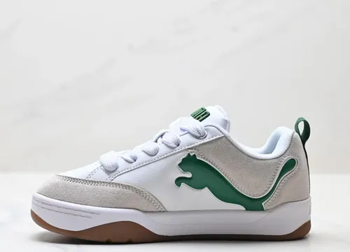 Puma Blanco con Tigre Verde Suela Cafe