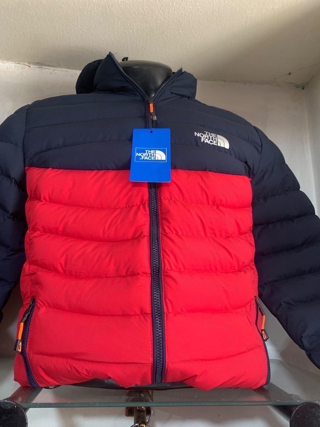 Chaqueta Importada North Face Azul con Rojo