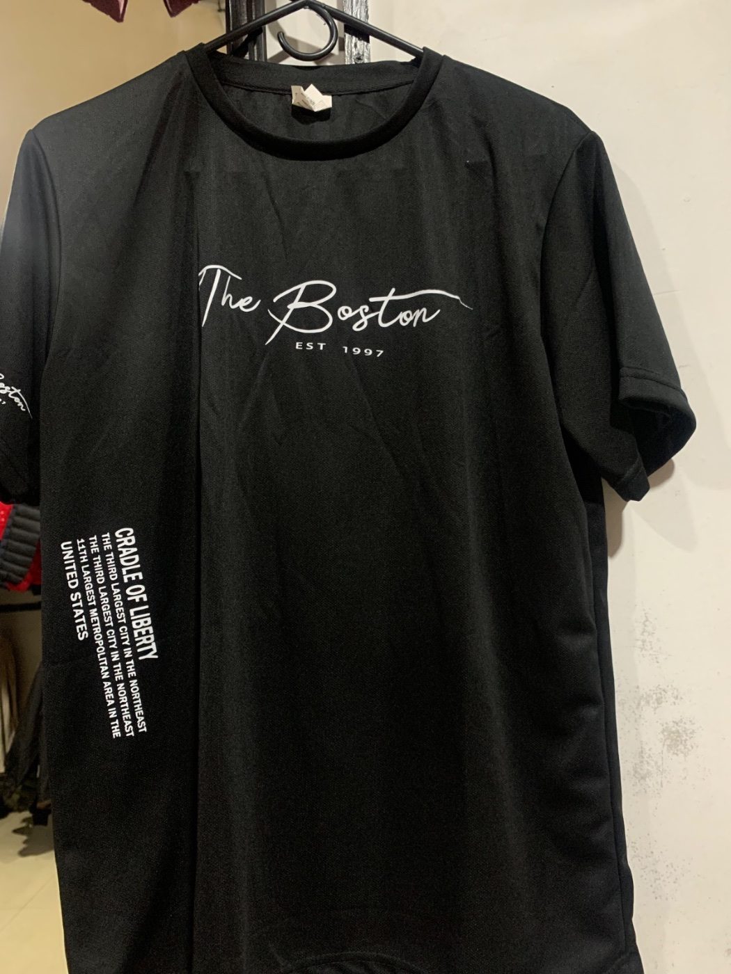 Camiseta Boston Negro Caballero