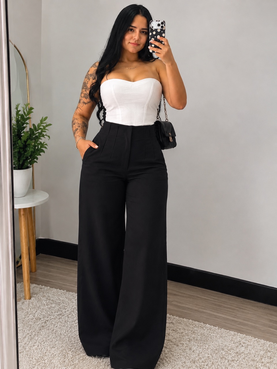 Pantalón Tela Prenses Negro