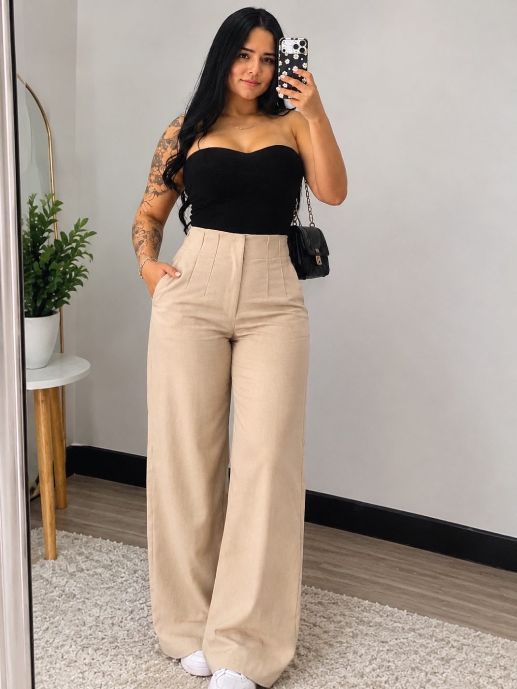 Pantalón Tela Prenses Beliegue