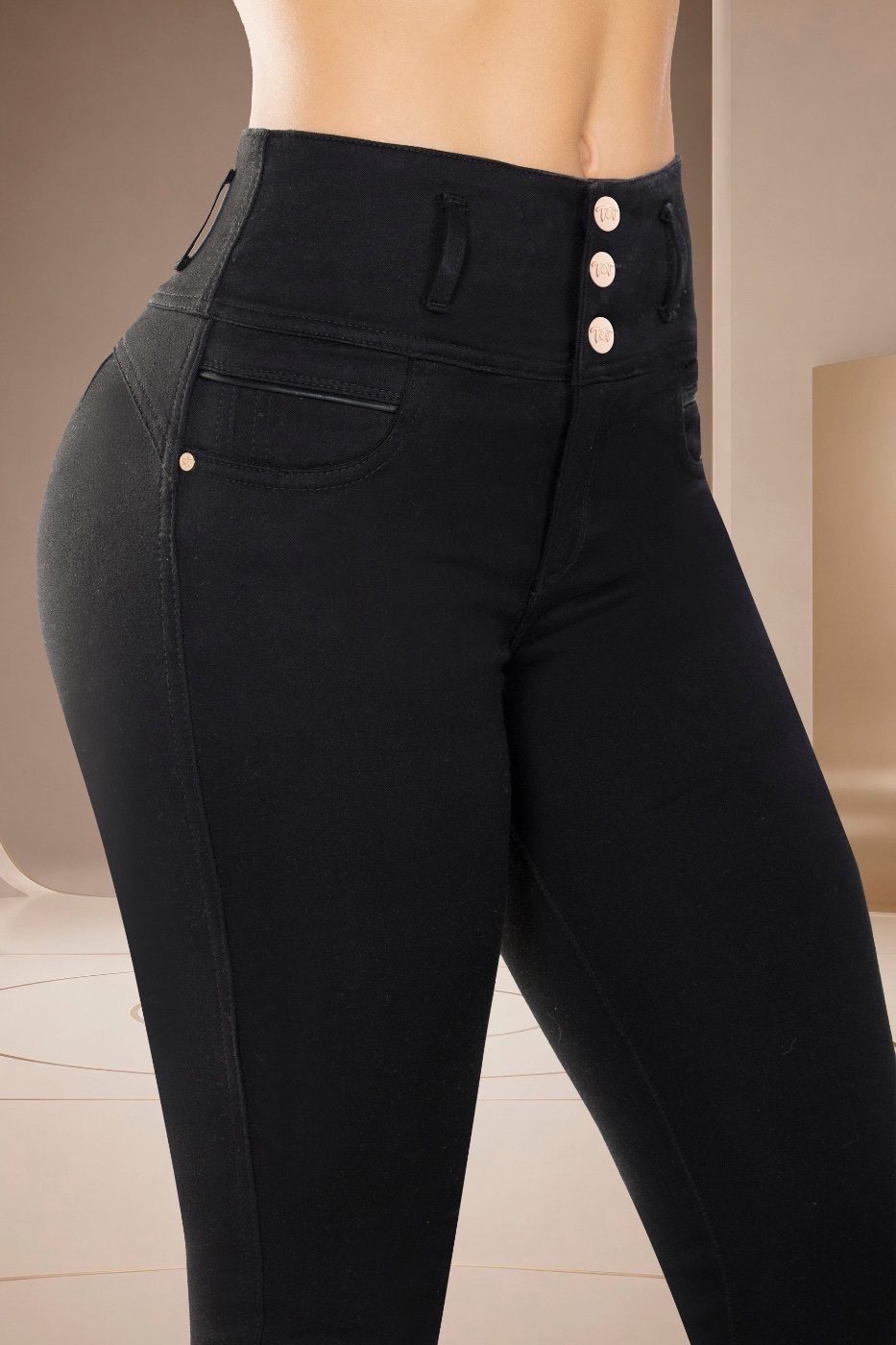 Jeans Monkey Negro Dama