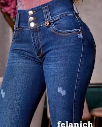 Jeans Violeta 3 Botones Dama