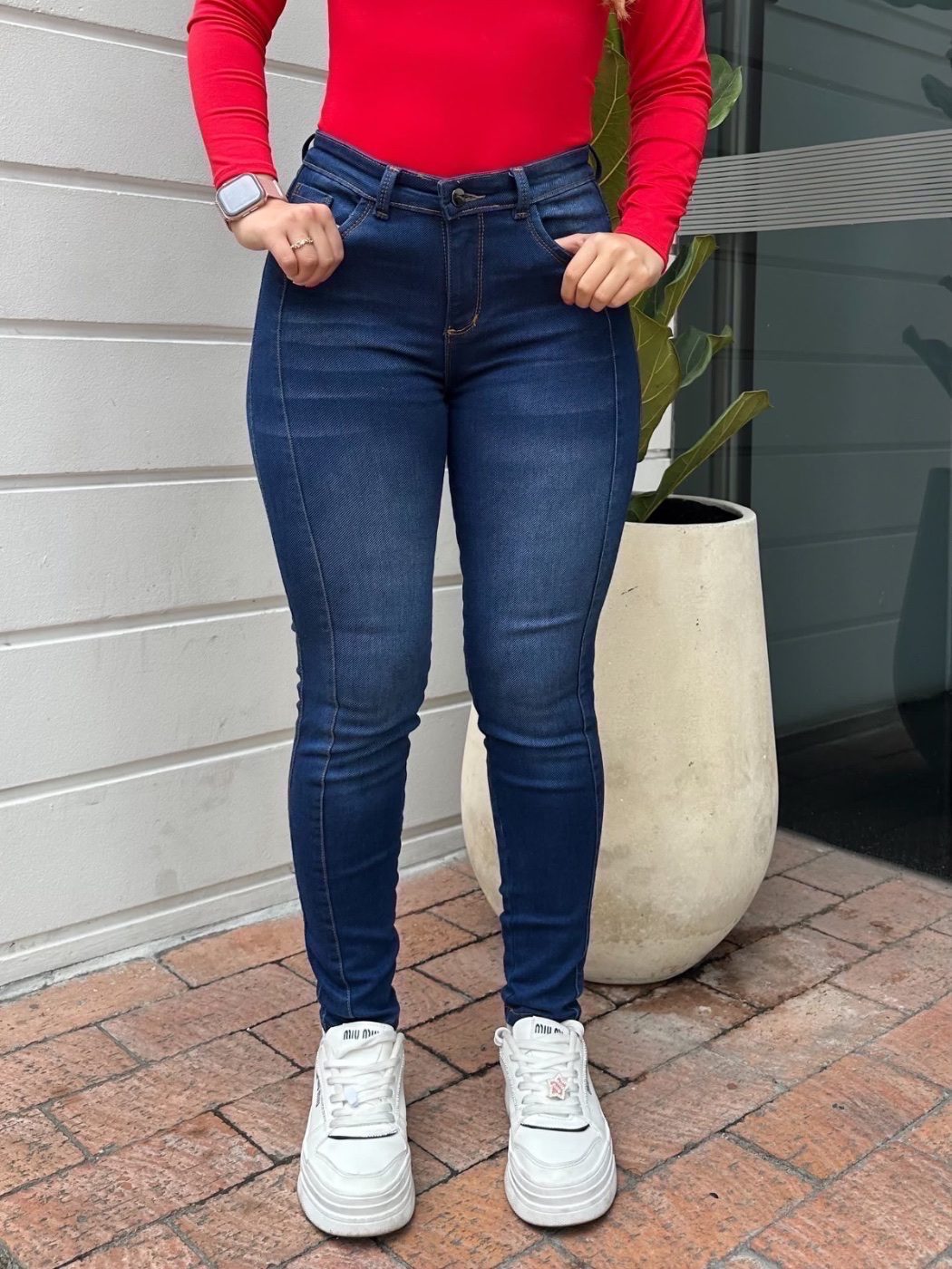 Jeans Libye Azul Oscuro Dama